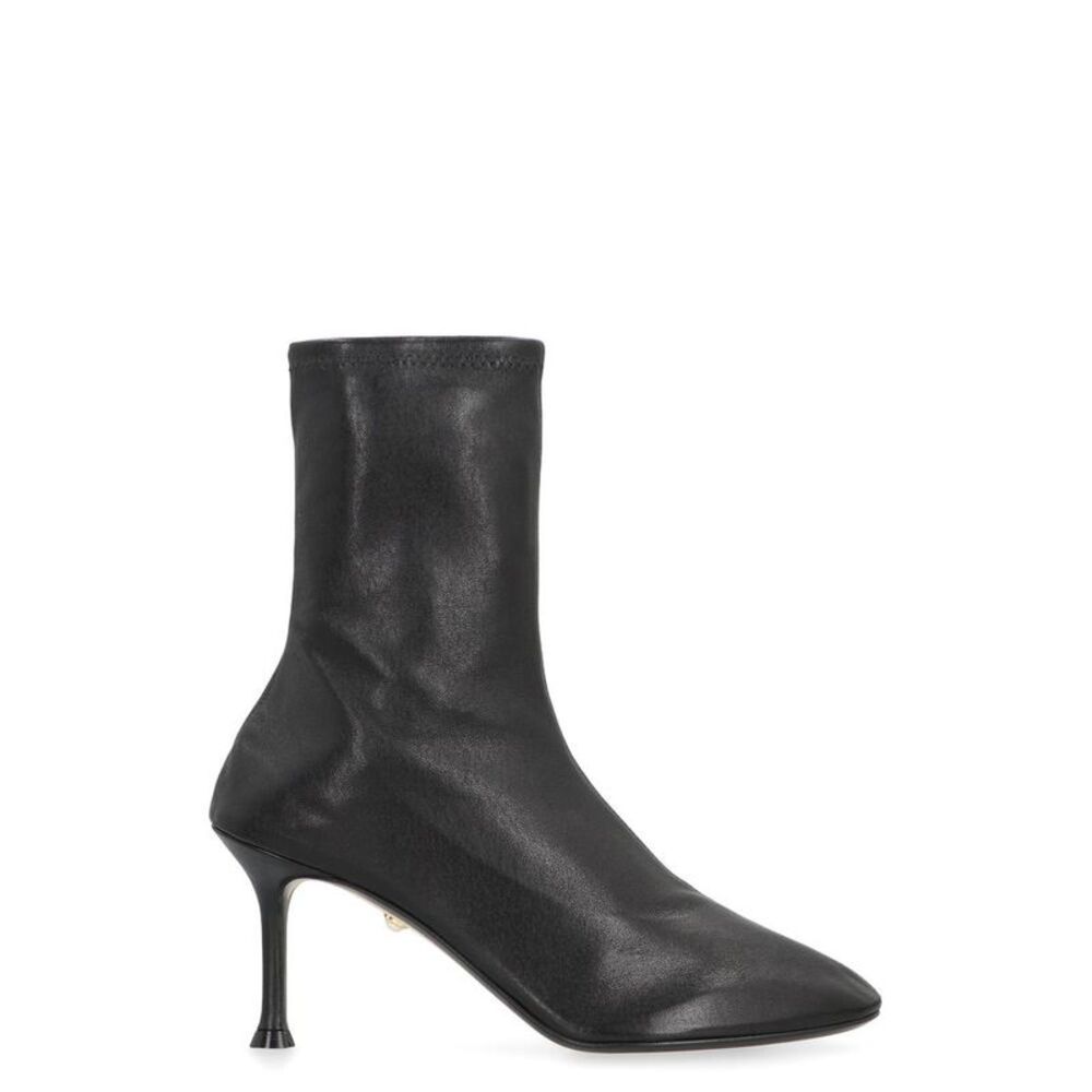 ALEVI Women's Pointed Toe Sock Boot with Stiletto Heel Women BLACK Boots